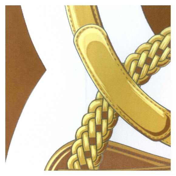 HERMES Black Silk Scarf - Picture 6 of 8